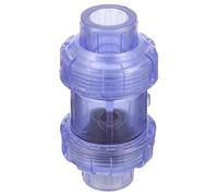 Inline Check Valve for Air Lines, PVC Plastic | Back Siphon Prevention, Easy Installation, Pagoda Shaped Card Slot Port, for Plumbing Maintenance and Machinery Industry