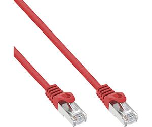 InLine COS Cable Desk Cat5e SFTP 0.5 m - Network Cable 0.5 m Cat5e SF/UTP (S-FTP), RJ-45, RJ-45, Red