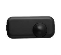 Inline Dimmer Switch, Rotary Light Dimmer for LED and Incandescent Bulbs, 220-240V Trailing Edge Single Pole Controller, No Neutral Wire Required(black)