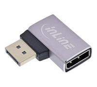 InLine DisplayPort 1.4 Adapter 90° Left Angled DP Male to Female 8K Compatible 17291E