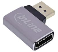 InLine DisplayPort 1.4 Adapter 90° Right Angled DP Male to Female 8K Compatible 17291D
