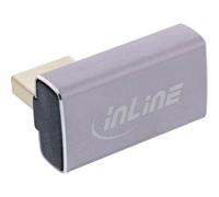InLine DisplayPort 1.4 Adapter 90° Vertical Left Angled DP Male to Female 8K Compatible 17291I