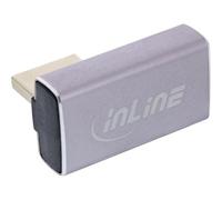 InLine DisplayPort 1.4 Adapter 90° Vertical Right Angled DP Male to Female 8K Compatible 17291H