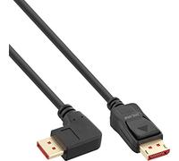 InLine® DisplayPort 1.4 Cable 8K4K Right Angled Black/Gold 5 m