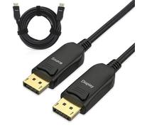 InLine DisplayPort 2.1 AOC Cable, Active, UHBR 13.5, 10K/8K/4K, Lossless Transmission, with Metal Connectors, 20m, Black, 17220A