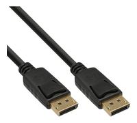 InLine DisplayPort Cable black gold plated 1m