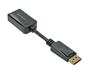 InLine DisplayPort to HDMI Adapter Cable - Display Port Male to HDMI Female - Black - 0.15 m