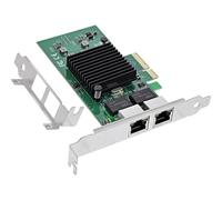 Inline Dual-Gigabit Network Card PCIe x4, Intel 82576EB, 2X RJ45 1 Gb/s, VLAN, Jumbo Frames, Low-Profile Slot Bracket, 51125B