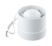 Inline Duct Fan 4" 5" 6" Extractor Fan for Bathroom Kitchen, Low Noise Air Blower Ventilator with Thermal Protection, ABS Housing, IPX2 Rated, White(4”)