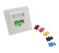 InLine 59942E Pack of 100 Dust Covers for RJ45 Socket Black