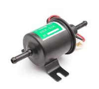 Inline Electric Fuel Pump Universal Electric Fuel Pump Low Pressure Bolt Fixing Wire Diesel Petrol 12V HEP-02A For Car Carburetor Motorcycle ATV(12V BlackN)