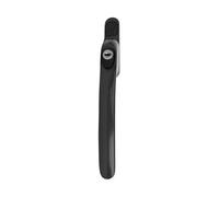 Inline Espagnolette Window Handles - 4 Pack, Universal Fit for uPVC, Timber, and Aluminium Windows, Available in White, Chrome, Black, Nickel, Gold, Satin Chrome - Durable, Secure (Black)