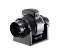 Inline Extractor Fan with Timer MANROSE MF100T - Mixed Flow 100mm 4 inch Black