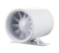 Inline fan Vents Quietline-k 125 with Mounting plate