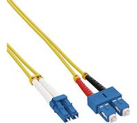 InLine Fibre Optic Cable - 1 m, 2x LC, 2x SC, OM2, Yellow, Black, Blue, Red, White, Male-to-Male
