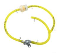 Inline Fuel Filter 6mm for Scooter Motorcycle for atv Moped - for general Diesel Petrol Replacement Small Inline Filter Red Black Blue(Yellow)