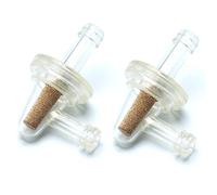 Inline Fuel Filter - APE RACING Universal Small 90 Degree Fuel Filters (Pack of 2) for 1/4 Fuel Line Gas Engine Motorcycle Bike Scooter ATV Quads