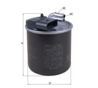 Inline Fuel Filter - MAHLE KL914 - Car Fits Mercedes 7-Speed Auto