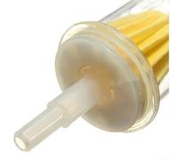 Inline Fuel Filter Set 2 Pieces for Gas Powered Lawn Mowers and Tractors Supporting 6mm 1/4 inch or 8mm 5/16 inch Fuel Tubing