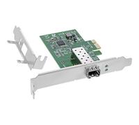 InLine Gigabit Network Card with 1x SFP Fiber, PCIe x1, incl. Low Profile Slot Bracket, VLAN, Jumbo Frames, Intel Chipset, 51125N