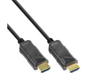 InLine HDMI AOC Cable, Ultra High Speed HDMI Cable, 8K4K, black, 15m