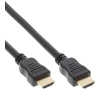 InLine HDMI High Speed with Ethernet Cable, Premium, 4 K2K, Male to Male 2 m Black/Gold