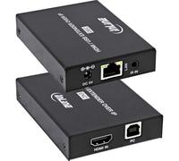 Inline HDMI KVM Extender Over IP Set, Full HD, 150 m, USB KVM, IR