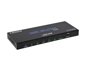 Inline HDMI Splitter 1x4, 4K 60 Hz, HDMI 2.0b, HDCP 2.2