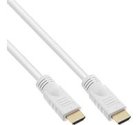 InLine High Speed HDMI with Ethernet Plug To Cable Connector Premium (M 5) White/Gold