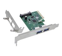 Inline Interface Card 2X USB-A 3.2 Gen. 2 10Gb/s PCIe x4 SATA Power Low-Profile Plug & Play Hot Plug for Desktop PC, 76666N