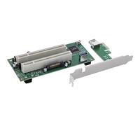 Inline Interface Card PCIe x1 to 2X PCI 32-Bit, PCI Slot Expansion for Old Cards, No Driver, 76619K