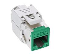 InLine® Keystone RJ45 Socket Shielded Cat.6A Green Pack of 8