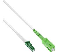 InLine® LWL Simplex Cable, FTTH, LC/APC 8° to SC/APC 8°, 9/125µm, OS2, 15 m