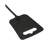 InLine® Marker ties with Eurohole, length 200mm, wide 5mm, black, 100pcs