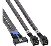 InLine MCIO x8 Adapter Cable to 2X MiniSAS-HD SFF-8643 0.5m