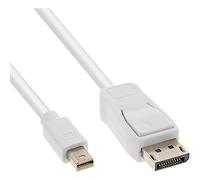 InLine Mini DisplayPort to DisplayPort cable - White - 2m