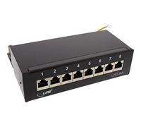 InLine® Mountable Patch Panel 6 A/8x Table/Wall Assembly Pack of 50 Black