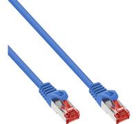 InLine® Network Cable 0.50 m, S/FTP (PiMf), Cat.6 Patch Cable, Gigabit LAN, Network, Ethernet, 250 MHz, PVC, Copper, Blue