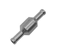 Inline One-Way Non-Return Check Valve for Fuel Water Gas Air Vacuum - Aluminum with Flow Direction Mark High Strength Marine Automotive Caravans RV Agriculture Pumps