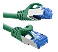 InLine Patch Cable, Cat.6A, S/FTP, TPE (LSZH), CCA, PoE, LAN, Ethernet, Network Cable, RJ45 Gigabit, Green, 2 m, 72602G