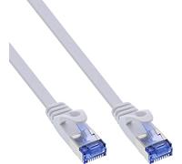 InLine Patch Cable Flat U/FTP Cat.6A 10 m White