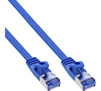 InLine Patch Cable Flat U/FTP Category 6A 7 m Blue