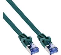 InLine Patch Cable Flat U/FTP Category 6A Green 2 m