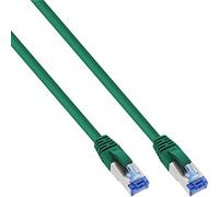 InLine® Patch Cable S/FTP (PiMf), Cat.6A, 500MHz, Halogen-, Copper, Green, 20 m