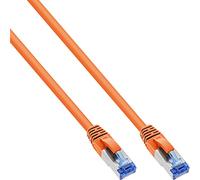 InLine® Patch Cable S/FTP (PiMf), Cat.6A, 500MHz, Halogen-Free, Copper, Orange, 15m
