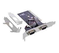 InLine® PCI Interface Card, 2 x 9-Pin Serial, RS232, CH351Q, High Transfer Rate, Compatible with Windows and Linux, Easy Installation, 66636A