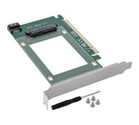 Inline PCIe x16 U.2 NVMe 2.5" SSD Adapter SFF-8639 SATA Port Server Workstation Adapter 76619J