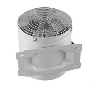 Inline Pipe Extractor Fan 150mm 600m³/h 40W Metal Housing Smoke Extractor for Restaurants Workshops Toilets with Anti-Vibration Base(White)