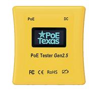 Inline Power over Ethernet Voltage, Current, Power Meter - PoE Tester with Gigabit Data, 802.3af and 802.3at