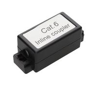 kenable Inline Punch Down Coupler for Lan Cables CAT6 Black
